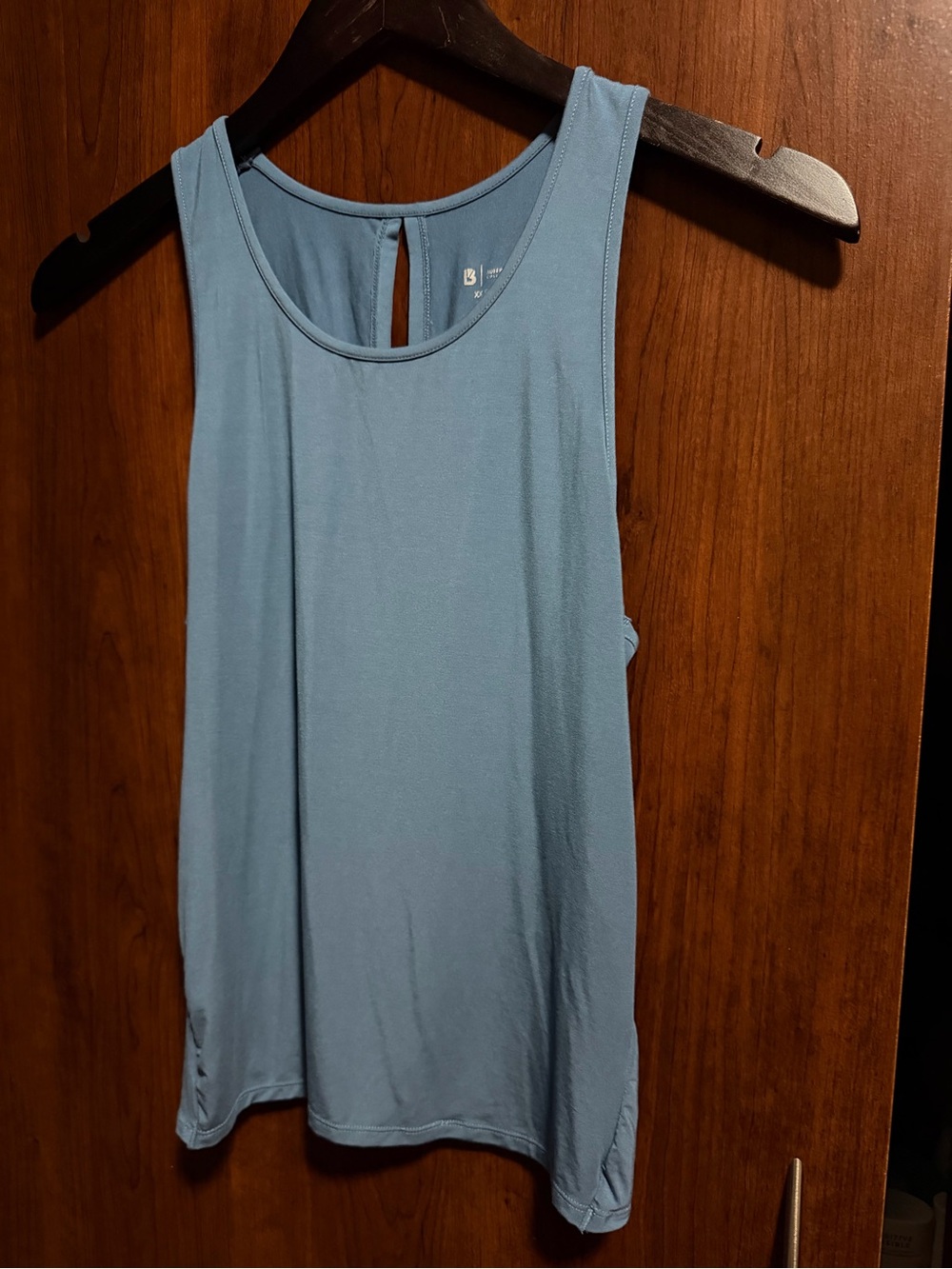 BuffBunny Sky Blue Athletic Tank with Keyhole Back